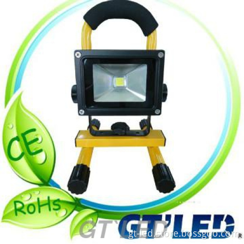 Tiltable floodlight--portable lamp